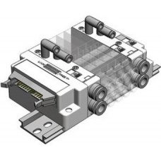 SMC solenoid valve 4 & 5 Port SS5J3-P, Plug-in Manifold, Flat Ribbon Cable Kit